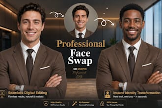 swap face head or change background and anything in photos