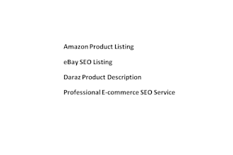 create SEO friendly product listings for ebay amazon and daraz