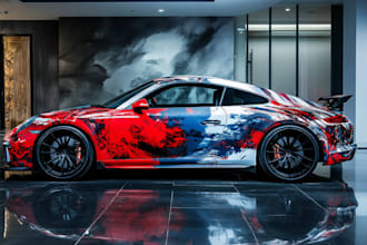 draw car wrap vehicle wrap truck wrap racing car wrap