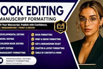 developmental book editing manuscript formatting novel book editor kdp ingram