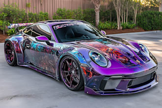 vehicle wrap car wrap van truck wrap design
