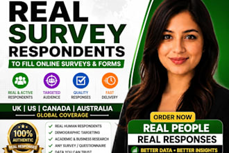 gather real survey respondents to fill online surveys form