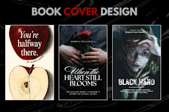 design a professional book cover or ebook cover in canva pro