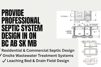 provide professional septic system design in on bc ab sk mb