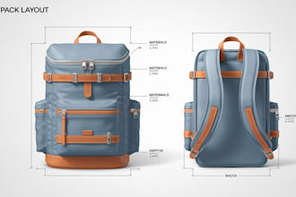 create professional bag tech pack for manufacturing