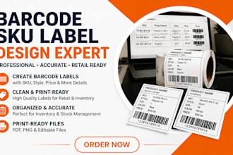 retail barcode sku labels for square, shopify, and clover pos