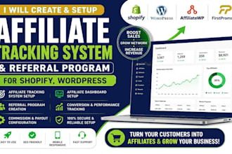 setup affiliate program and referral system with goaffpro, awin, sharesales
