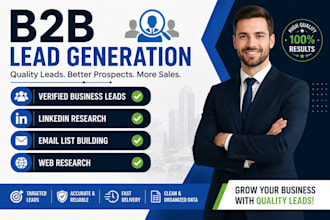do b2b lead generation, linkedin leads, and email list building