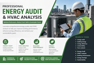 perform a detailed building energy audit and efficiency analysis