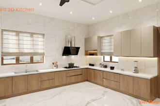 do 3d sketchup vastu kitchen wardrobe design