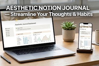 design a custom notion journal template for daily mindfulness and habit tracking