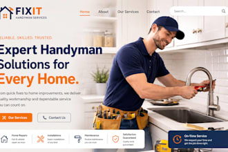 reate redesign wix handyman website home repair service website
