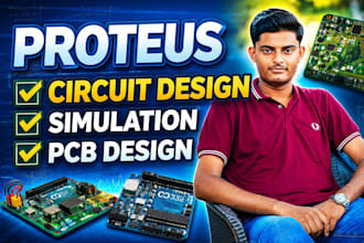 design pcb, arduino and microcontroller projects in proteus