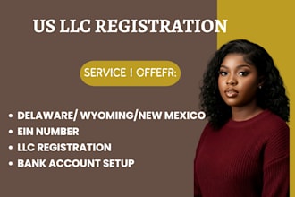 register and incorporate US llc business in new mexico, delaware, wyoming