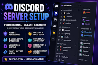 setup proper discord servers