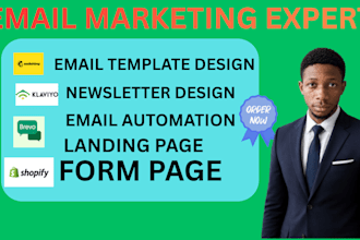 set up mailchimp, klaviyo email flows and newsletters