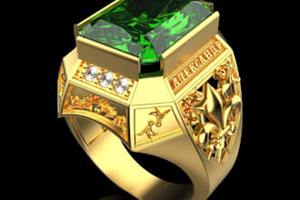 do custom engagement ring and bridal jewelry cad design for 3d printing