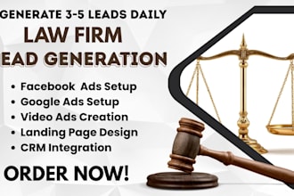 law firm leads, law firm facebook ads, law firm google ads, law firm video ads