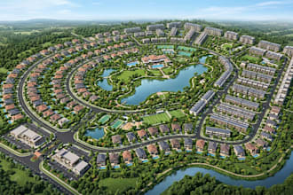 design master plan, land subdivision plan, estate map