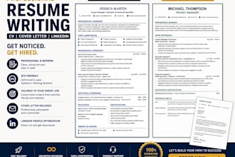 write a professional ats friendly resume services