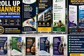do homecare roll up banner, retractable banner, stand banner