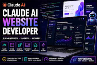 build a claude ai website, web app, saas mvp, ai landing page, claude website
