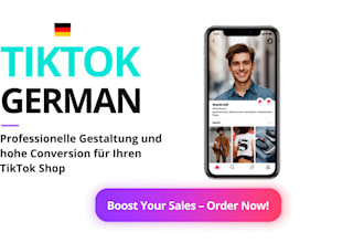 design and optimize tiktok shop germany profile and storefront