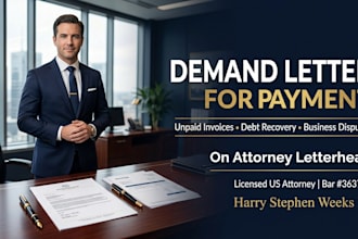 draft a powerful attorney demand letter for payment