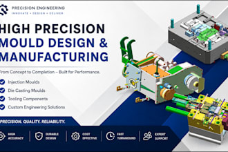 design 3d cad models and plastic injection molds for manufacturing