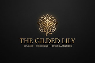 design a luxury restaurant logo with premium elegance and fine dining appeal