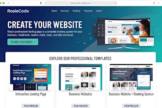 build a custom landing page or booking system with PHP and mysql