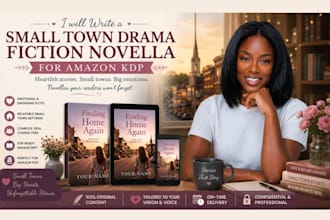 write a small town drama fiction novella for amazon KDP