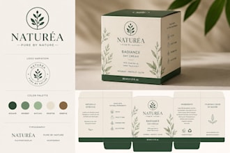 do product design packaging box design label design and logo design