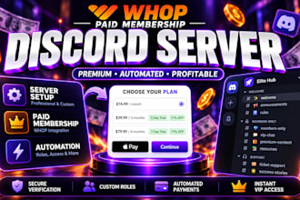 create your discord server with whop subscription