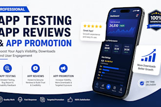 mobile app promotion, app USA install, app rating, IOS review, android app