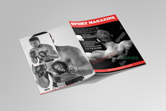 design a professional magazine, brochure or catalog layout