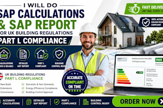 do sap calculations and sap report for UK building regulations part l compliance