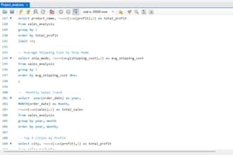 perform sql data analysis and write sql queries