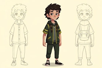 design a cartoon character