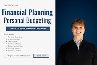 give a custom budget and debt sheet with investment literacy