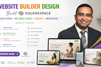 build squarespace yoga studio website wellness coach website meditation website