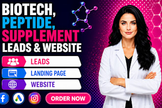 biotech leads biotech website peptide website supplement website peptide store