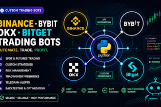 develop binance bybit okx and bitget crypto trading bots