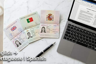 translate and localise english content to portuguese or spanish