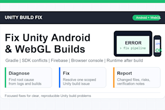 fix unity android and webgl build issues