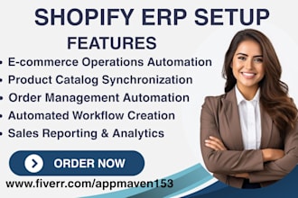 setup shopify erp netsuite odoo cin7 brightpearl pickware mrpeasy oracle erp