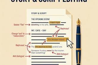 give professional feedback on your story or screenplay