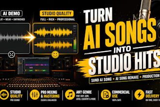 remake or recreate any ai generated song with studio quality to your style