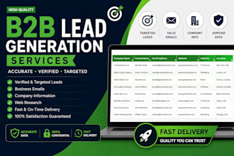 build a targeted business lead list with verified contacts