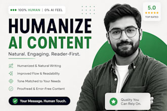humanize ai content, rewrite and edit ai generated text